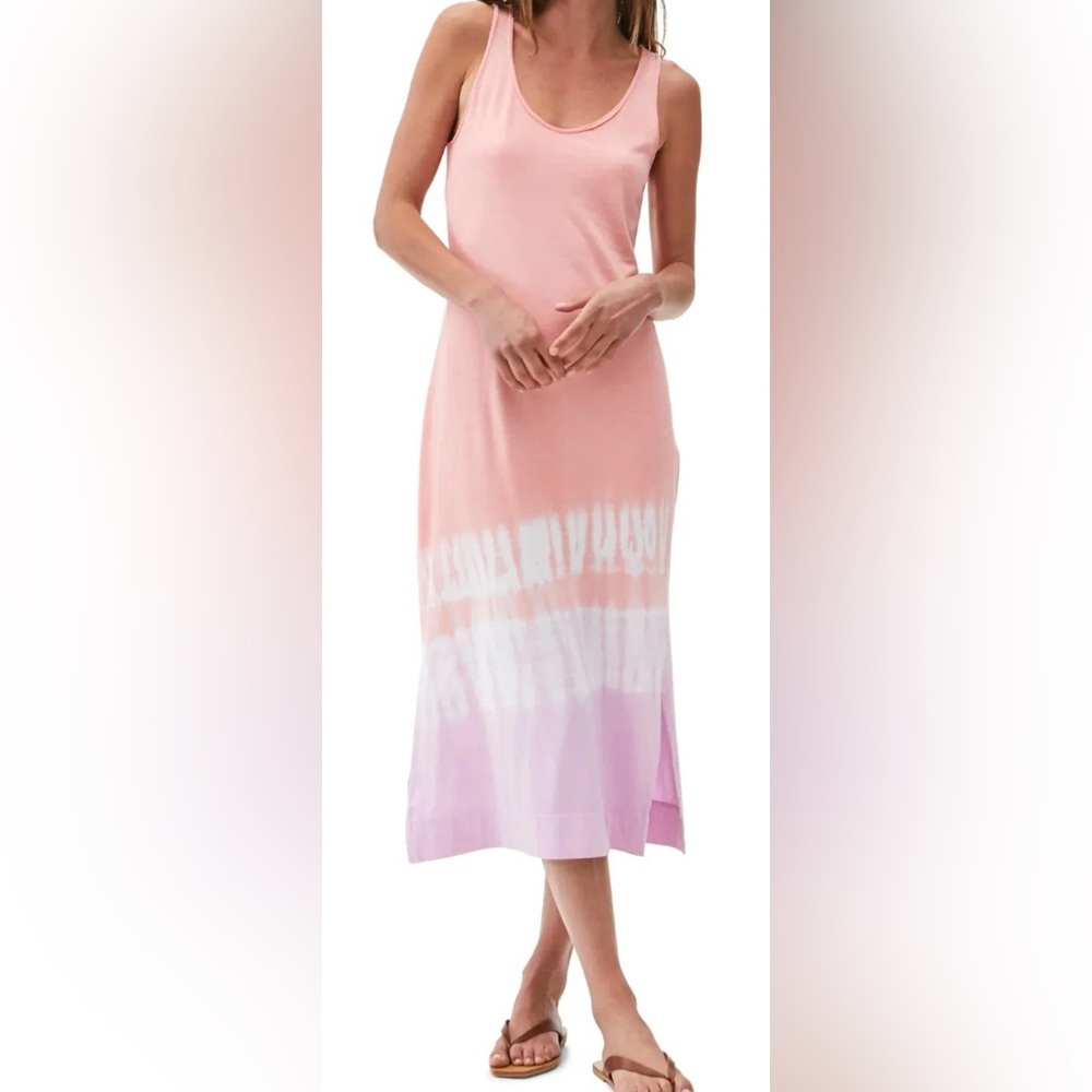 Michael Stars 50%Cotton/50%Modal Maxi Tie-Dye Dress